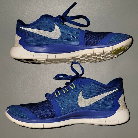 Nike Free 5.0 Youth Size 4Y Women's Sz 5.5 Blue/Black Running Shoes(725104-400) - Picture 5 of 11